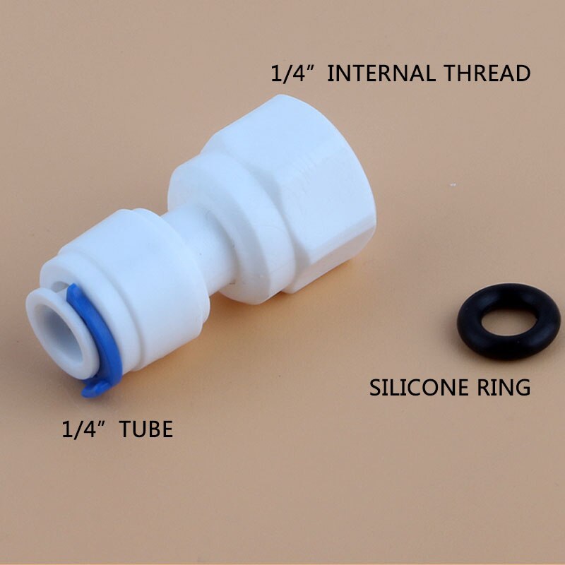 Interne gewinde 10MM bis 1/4 "Rohr direkten verbindung schwanenhals wasserhahn Adapter gerade schnell anschließen RO Wasser Rohr passend zu