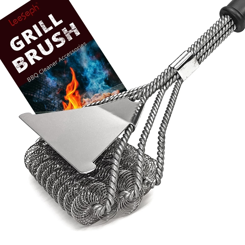 Grill Brush Scraper Best BBQ Cleaner Tools for All Grill Types Barbecue Kits Cooking Accessories Bristles Cleaning Brushes