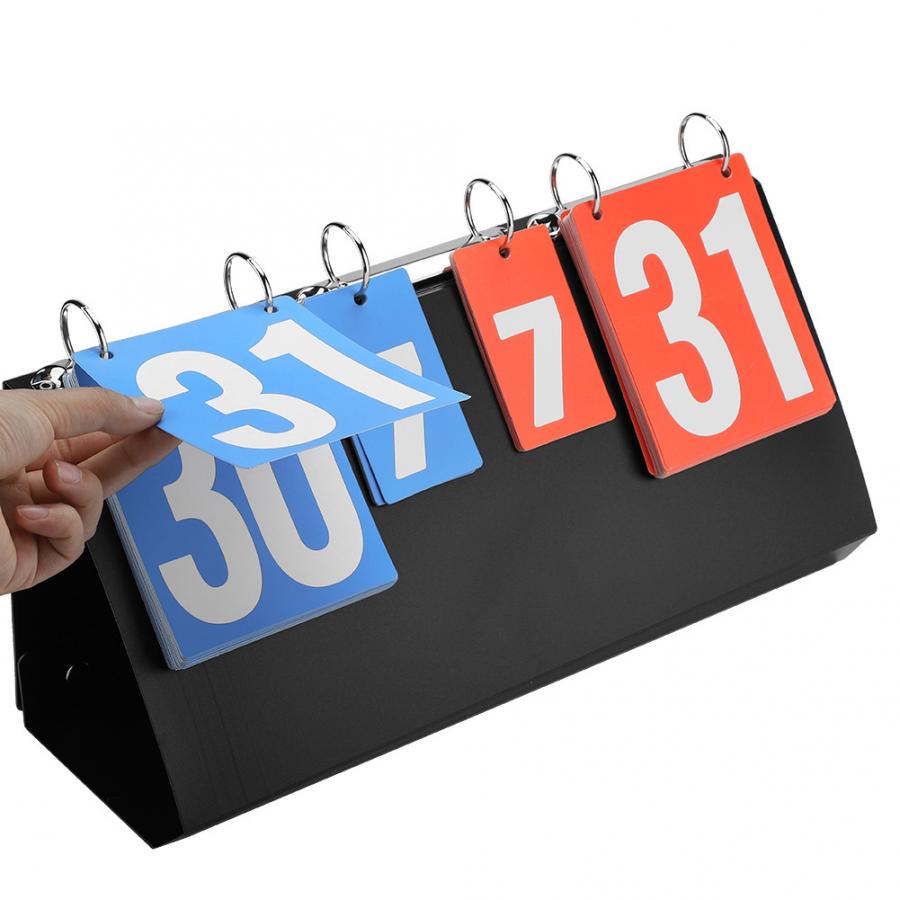 Draagbaar 4-- cijferig sportscorebord voor tafeltennis, basketbal, badminton, voetbal, volleybal en scoreborden