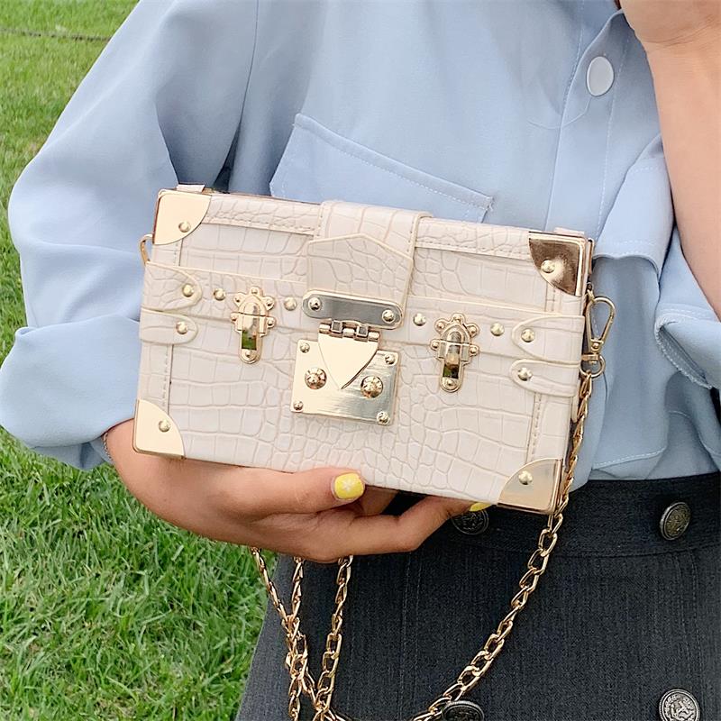 pierre modèle boîte Style femmes sacs à main et sacs à main pochette en cuir épaule chaîne sac femme sac à bandoulière Bolsas