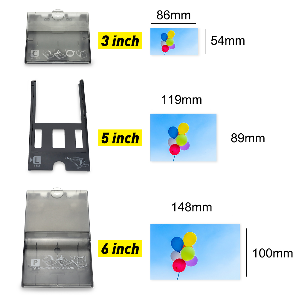 Paper Input Tray Fit for Canon Selphy CP1300 CP1200 CP1000 CP910 CP900 Photo Printer Tray 3/5/6 inch Postcard Size 3 inch Tray