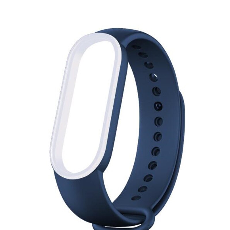 For Mi Band 5 Bracelet Strap Miband 5 Sport Strap Double Color Replacement Silicone Wrist Straps For Xiaomi Mi Banda Smartband: O