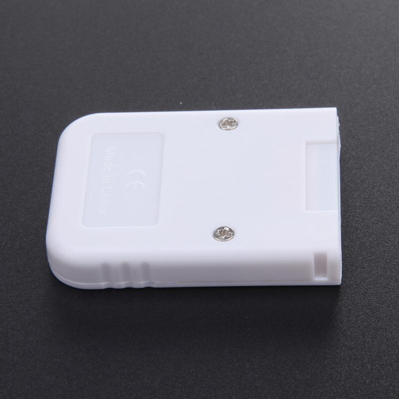 Witte geheugenkaart compatibel met wii en gamecube console
