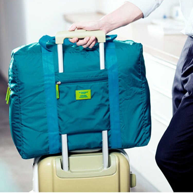 Folding Travel Storage Bags Totes Extra Large Casual Clothes Container Backpack Handle Travel Luggage Trolley Organizer 1pc