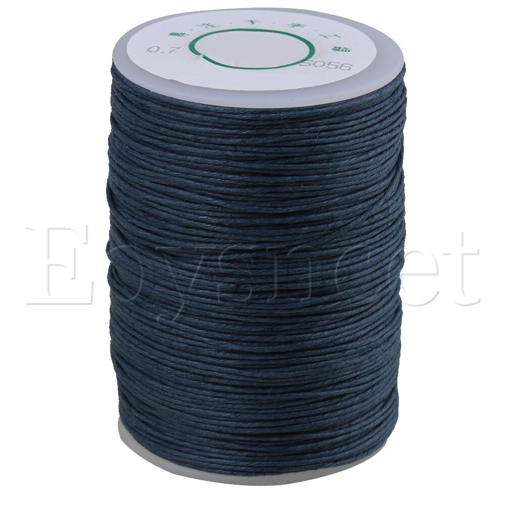 0,7mm Dia 100 m Licht Grau Runde Gewachste Faden Leder Handwerk NäHenne Schnur