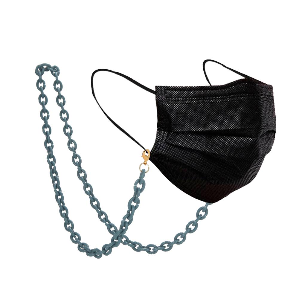 Teamer Cadena de soporte para mascarillas faciales para mujer, collar decorativo de que sujeta tu máscara alrededor de tu cuello, cadena de gafas acrílicas: green 3