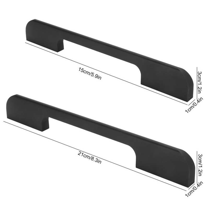 4 Sets Furniture Closet Handle Aluminum Alloy Wardrobe Door Pull Handle Cabinet Hardware Fitting Accessories