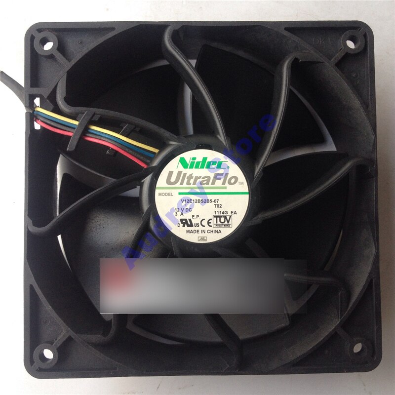 NIDEC – ventilateur de refroidissement 12038 12V, 1,85 a, 3a, 36W, 4500 tr/min, 200cfm, 4 fils, PWM, Double roulement à billes, air bl