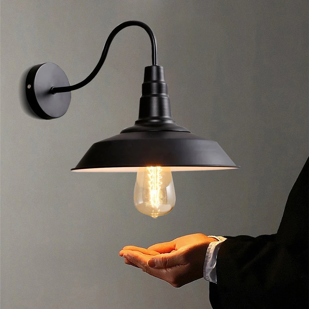 Retro væglampe udendørs lade garage vintage armatur natlampe multifunktionel væglampe dekoration