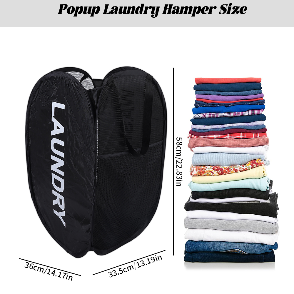 Panier à linge pliant et respirant, organisateur de linge , grande capacité, sac de rangement en filet pour jouets de lavage, accessoires de salle de bains à la: green