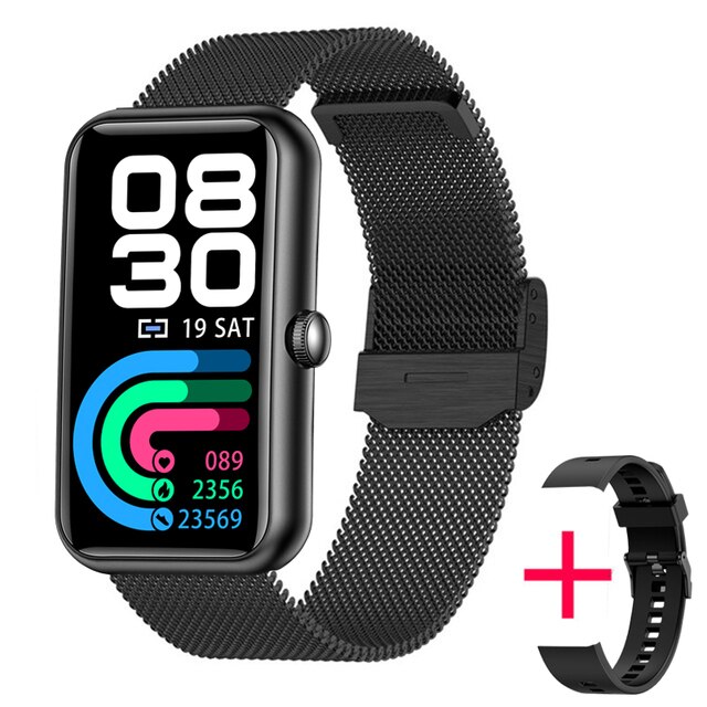 2022 Sport Smart Watch Men Women Smart Band Color Screen Full Touch Fitness Bluetooth Call Smartwatch Xiaomi Official Store: steel black