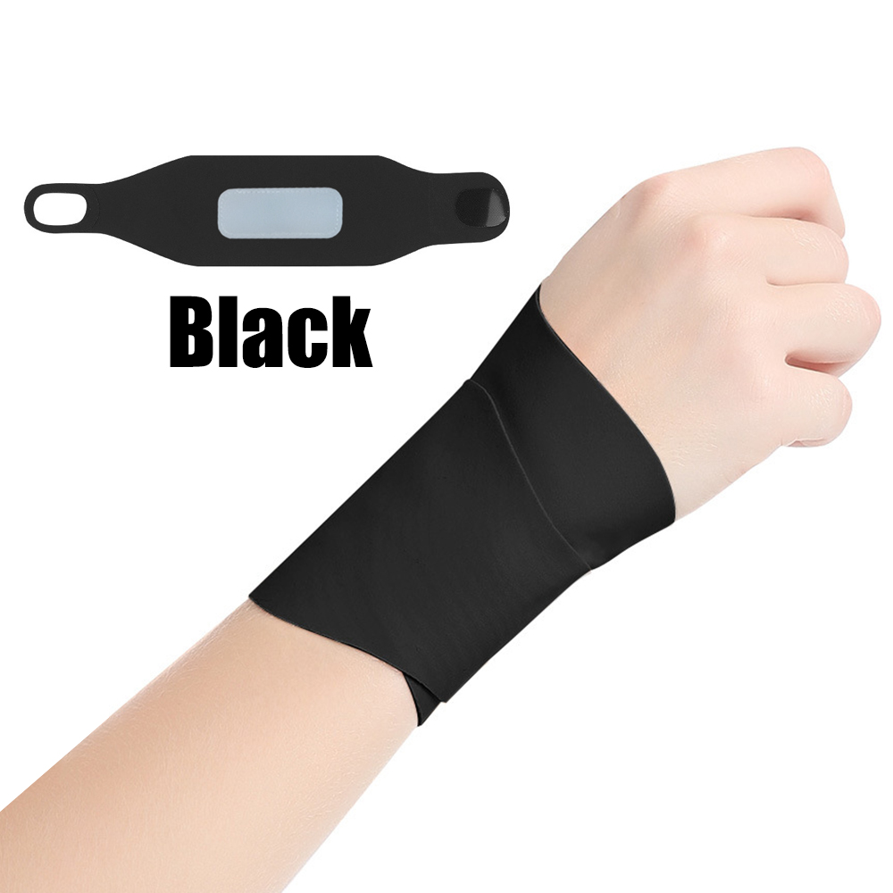1Pc Elastic Wristband Anti-Sprain Wrist Brace Compression Tendon Sheath Wrist Joint Fixation Brace Support Gloves Palm Protector: WHITE