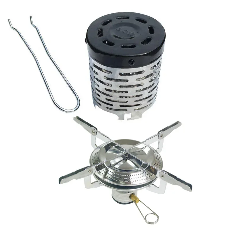 Roestvrij staal buiten multifunctionele ver-infrarood verwarmingshoes tentverwarmer camping picknick gasfornuis warmer: YELLOW