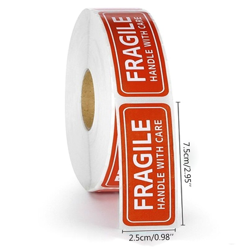 150/500 Pcs "FRAGILE" Warning Labels Stickers Please Handle with Care Sign Decal for Goods Decoration Multipurpose