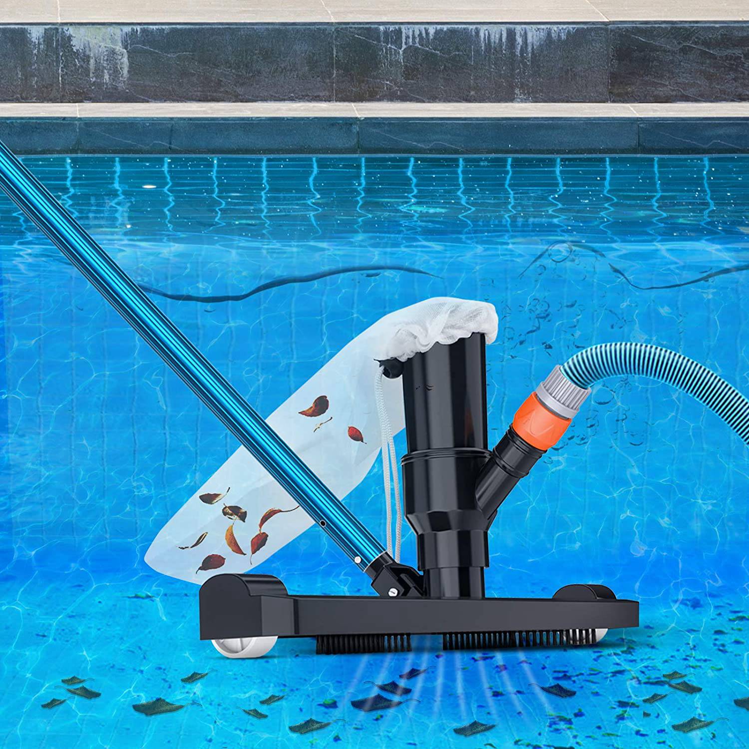 Zwembad Vacuüm Hoofd Accessoires Met Zak, 14Inch Breed Stofzuiger Schoonmaakproducten Voor Zwembad Spa &#39;S Vijvers Bad