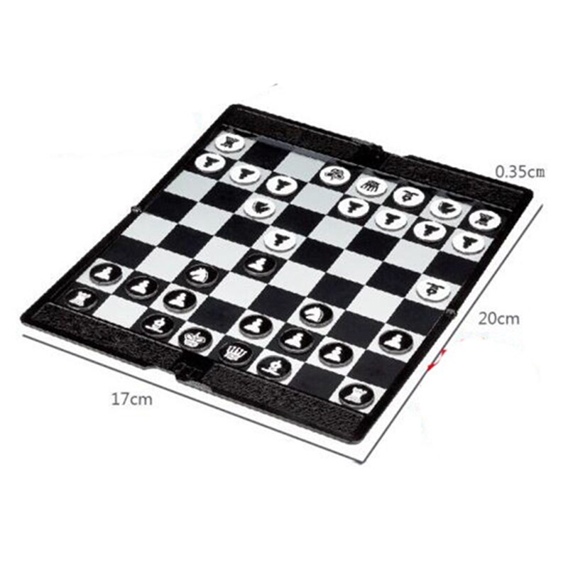 Magnetische Schaken Opvouwbare Portemonnee Schaken Mini Draagbare Magneet Slim Schaken
