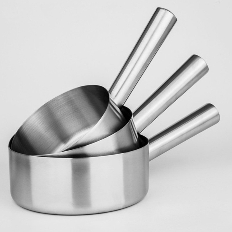 Stainless Steel Long Handle Water Ladle Kitchen Tools Mirror Polish Soup Milk Scoop Diet-Kitchen Large utensils Capacity Bailers