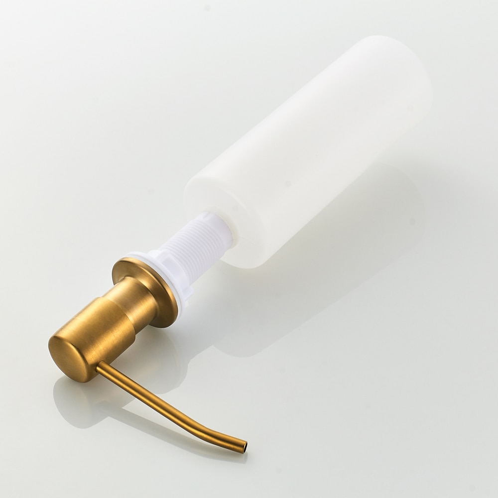 304 Stainless Steel Head Detergent Bottle Liquid Soap Dispenser Brushed Gold Hand Sanitizer Shampoo Dispenser Plastic Bottle
