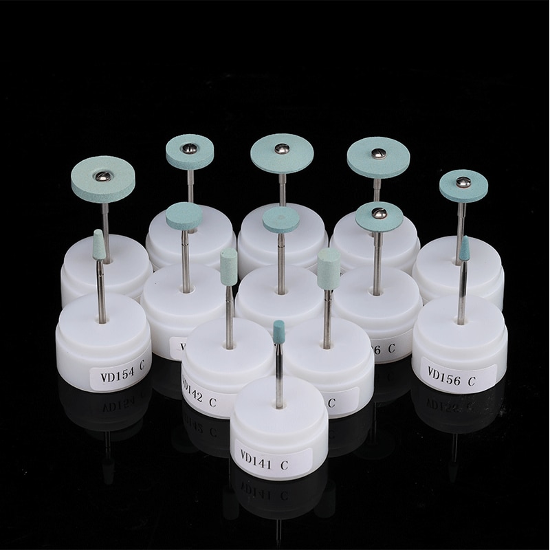 Dental Laboratory Diamond Rubber Polisher Removing Finishing Zirconia No Need Water Cooling Generate Little Heat