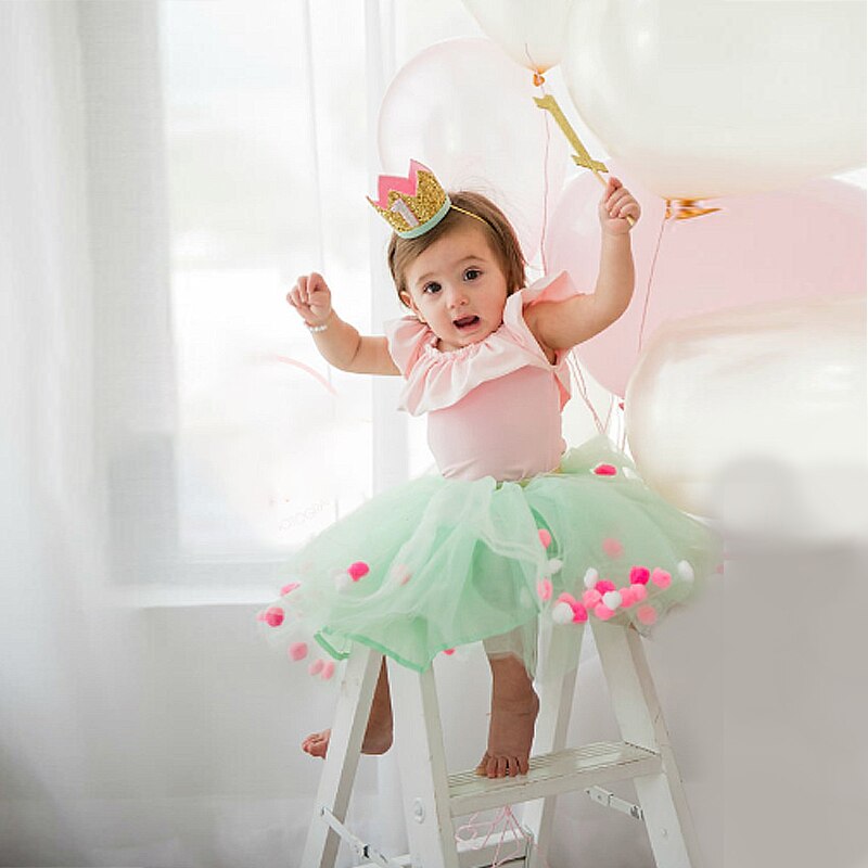 Corona de plata para cumpleaños, sombreros para , niños, niñas, niño, un año, corona de princesa, diadema, de bienvenida del bebé, suministro de decoración para fiestas