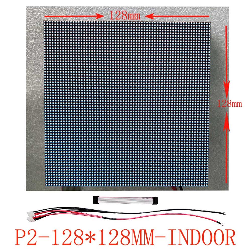 P2 module 64x64 pixel high-resolution 1/32 scan LED logo LED display screen