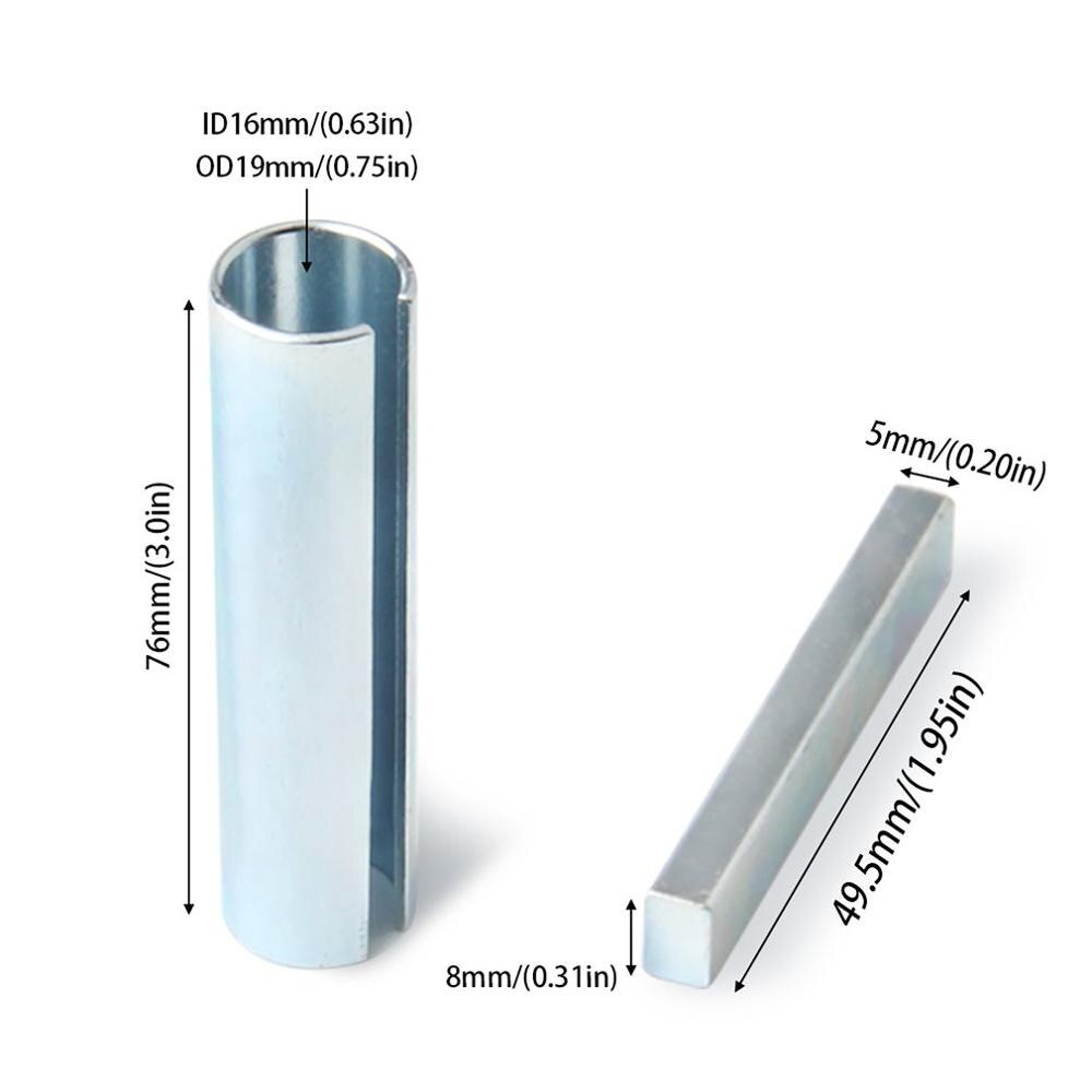 Engine Pulley Crank Shaft Sleeve Adapter Shaft Adapter Pulley Bore Reducer Sleeve Bushing & Keystock