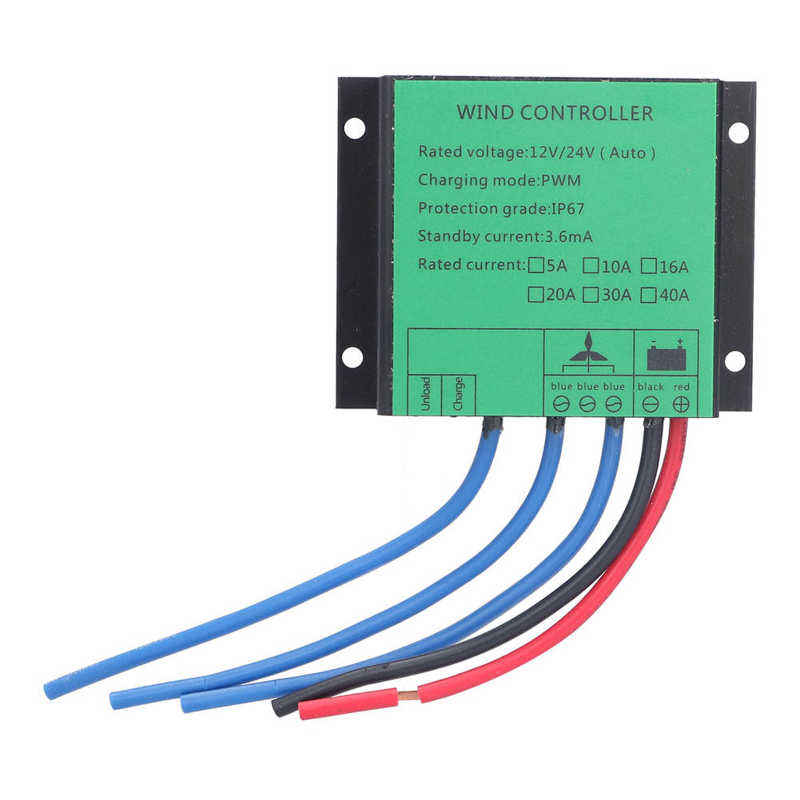 Hilitand BLW-12/24 400W Wind Turbine Controller - Waterproof IP67 Battery Charging Regulator