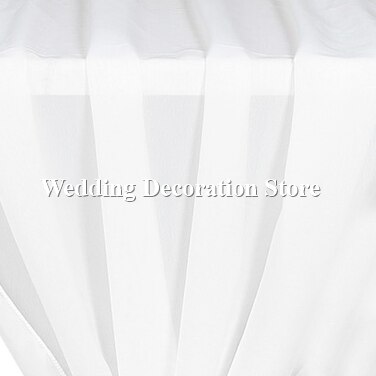 Chiffon Bogen Gardinen Tafel draussen Hochzeit Hintergrund Vorhang Zeremonie Drapieren Schleier Laube Stoff Veranstaltung Party Vorhänge DIY Dekor: Weiß