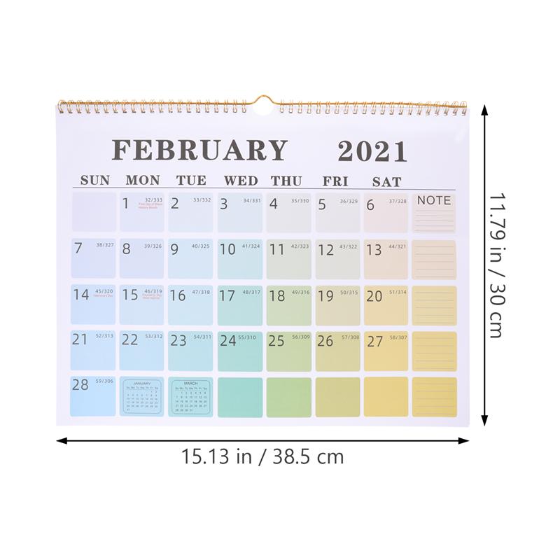 1pc Note-taking Calendar Wall Calendar Simple Hanging Calendar Calendar