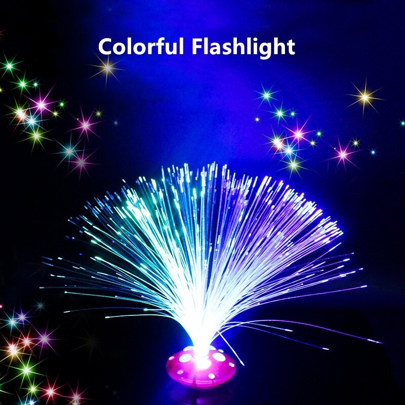 Glasvezel Glitter LED Lamp - USB