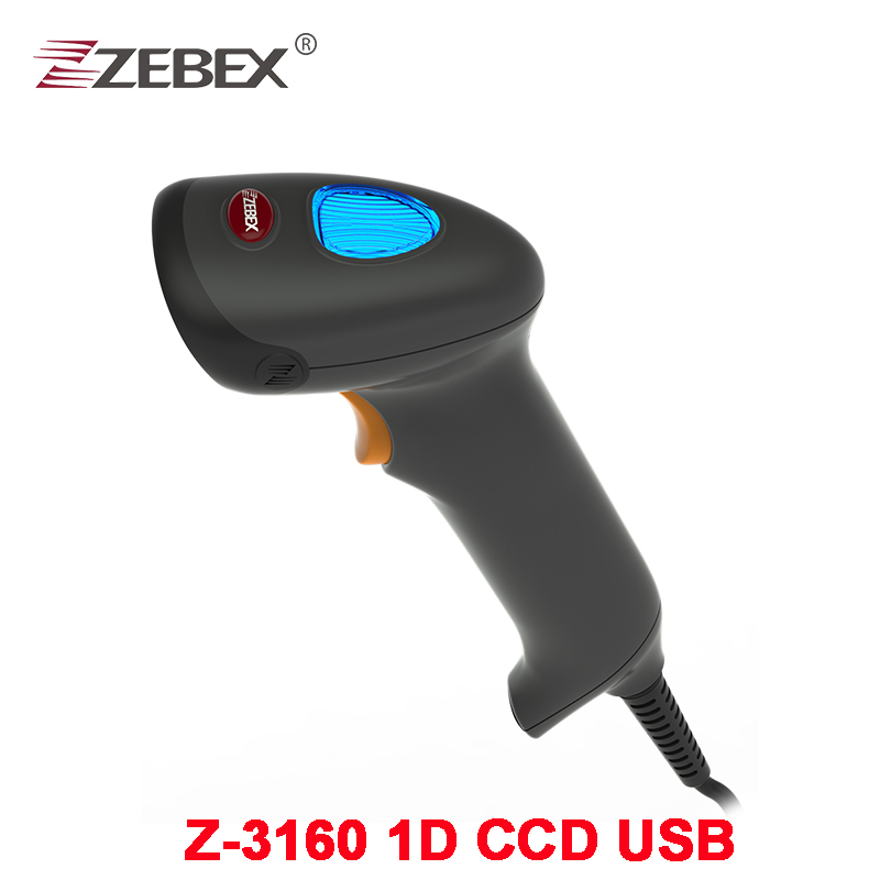 2D barcode scanner USB Zebex & mexxen Supermarket Handheld Code Scanner Bar Code Reader QR Code Reader: 3160 1D CCD(USB)