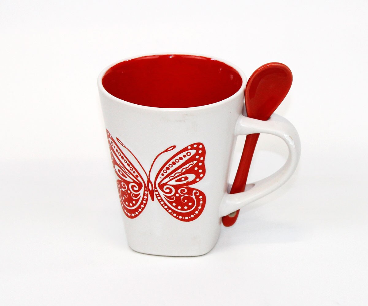 Keramische Mok Met Lepel