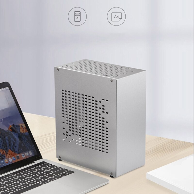 A07 Mini ITX Computer fallen Chassis HTPC Gastgeber fallen USB 3,0 ITX Gehäbenutzen mit Grafikkarte Verlängerung Kabel