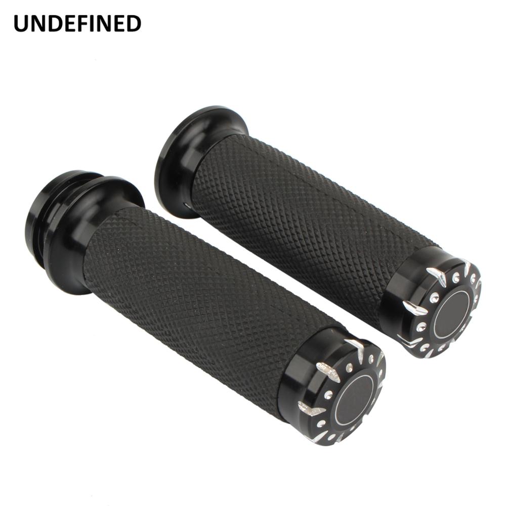 1 Inch Motorcycle Hand Grips Black Elektronische Gasklep Stuur Voor Harley Touring Road King Road Glide Dyna Fxdls Softail Tri