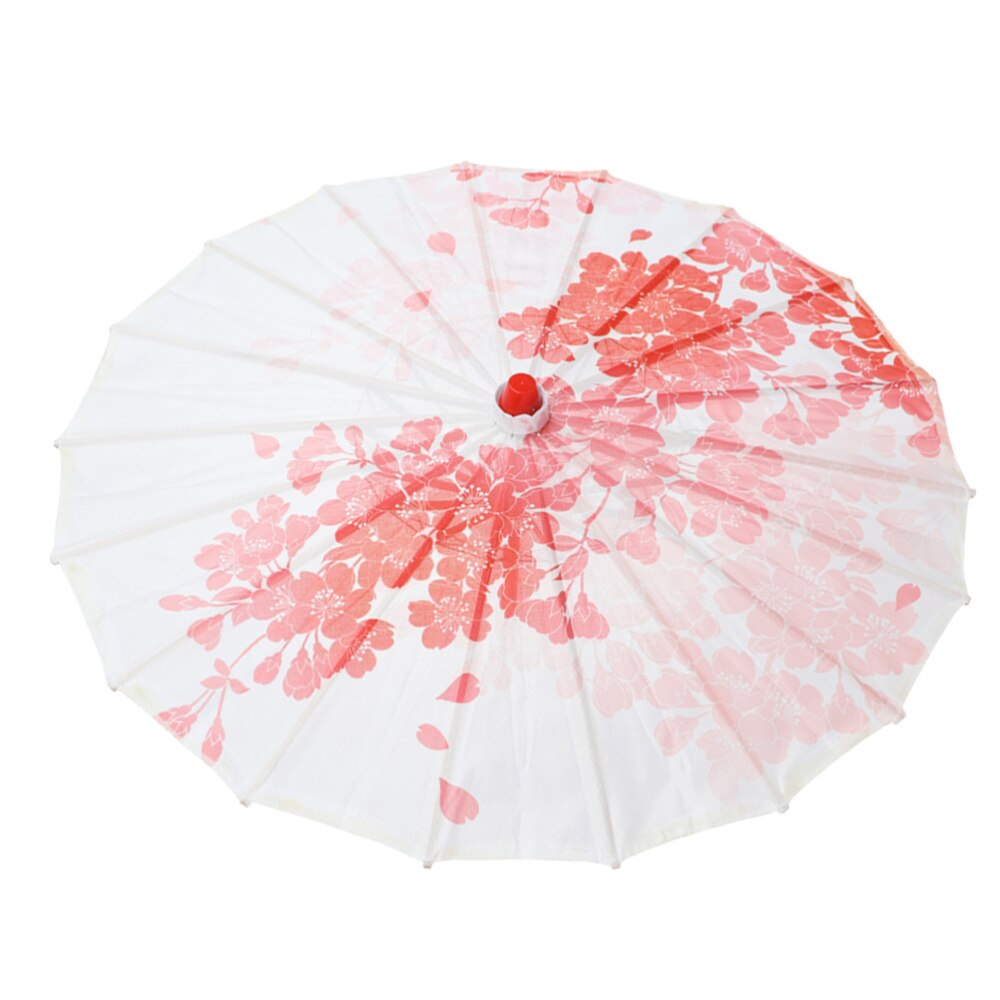 Mini Bamboo Umbrella Classical Chinese Style Cosplay Umbrella Stage Dance Prop Craft Umbrella Photography Prop (Pink)