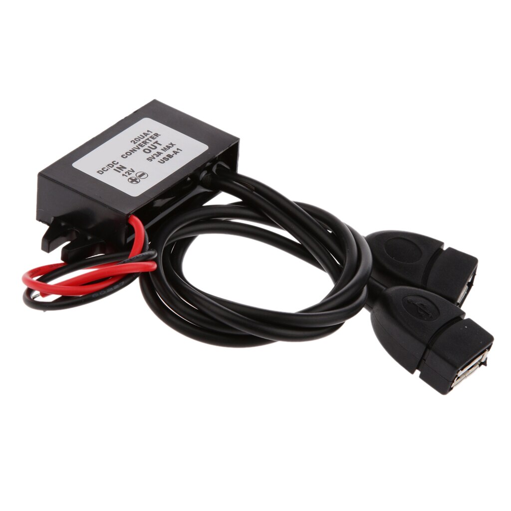Câble adaptateur d'alimentation convertisseur cc-cc 12v to 5v 3a 15w pour voiture