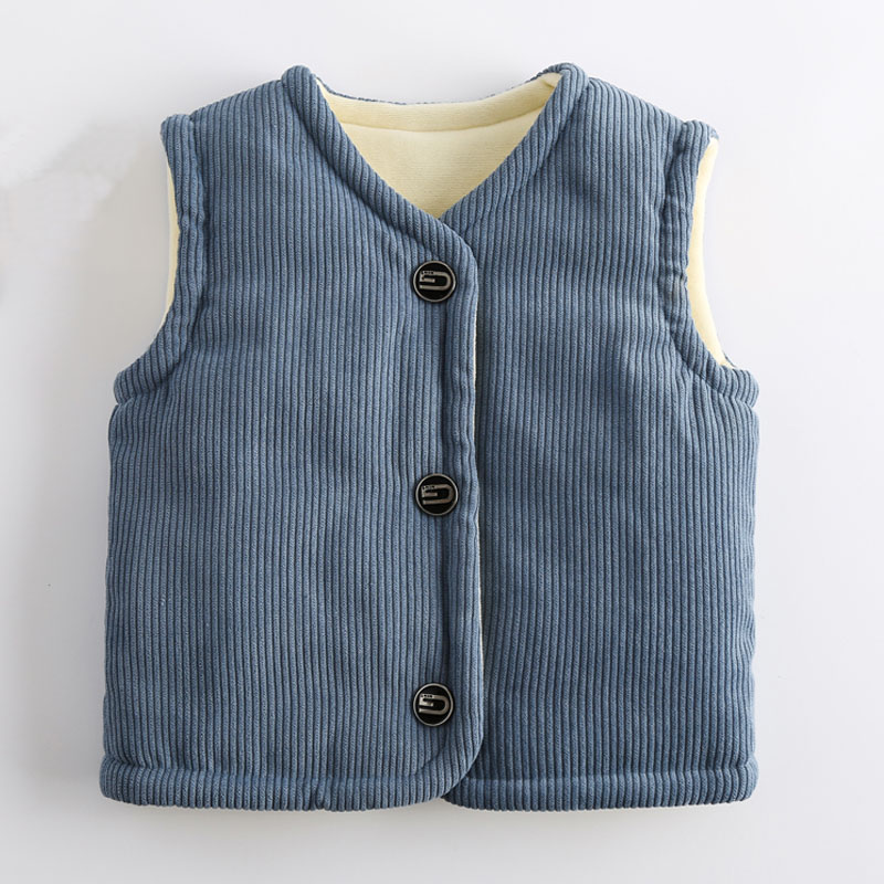 Kinderen Uitloper Winter Baby Vesten Corduroy Bodywarmer Vest Jongen Jassen Herfst Dikke Jas Meisje Jas Kinderen Jas Warm Vest