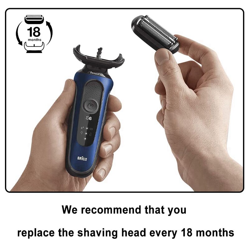 53B Scheerapparaat Folie &amp; Cutter Vervanging Deel Voor Braun Series 5, Scheermessen 5020S, 5018S, 5050Cs, 6020S, 6075Cc, 6072Cc