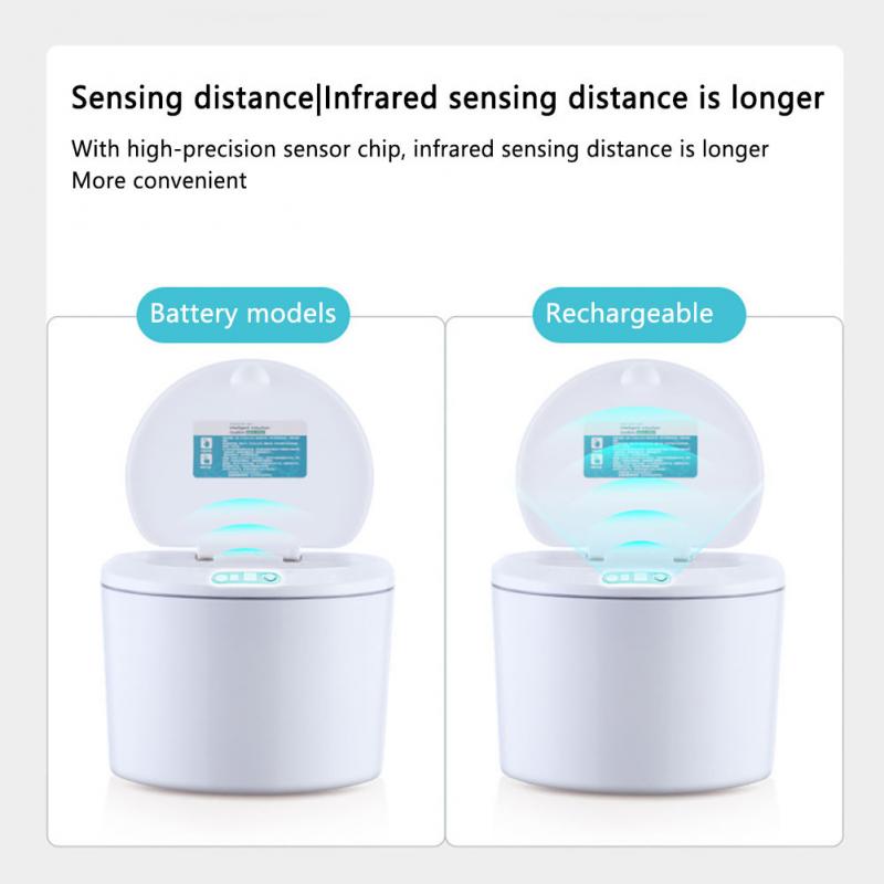 3/5L Mini Auto Desktop Vuilnisbak Prullenbak Keuken Badkamer Prullenbak Automatische Sensor Afvalbak Smart Kleine Prullenbak thuis