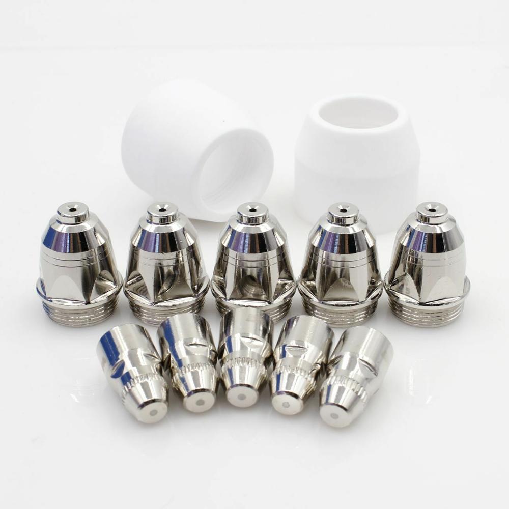 70Pcs P80 Plasmasnijtoorts Verbruiksartikelen 1.5Mm Nozzles Elektroden Tips Cups Pilot Rrc Cnc Plasma Cutter Accessoires 80amps