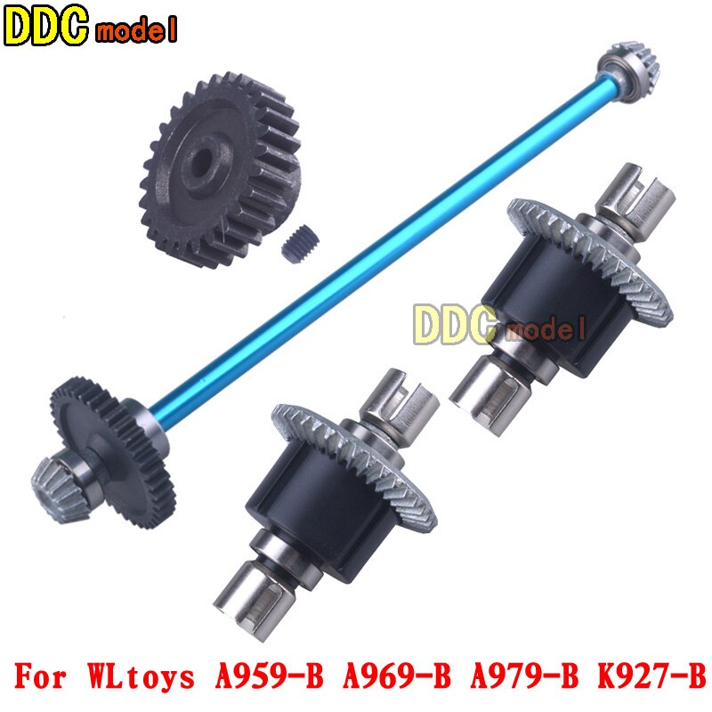 WLtoys A959 części zamienne aluminium Metal do 1/18 elektryczny pilot RC Car Fit A969 A979 K929 mechanizm różnicowy shock