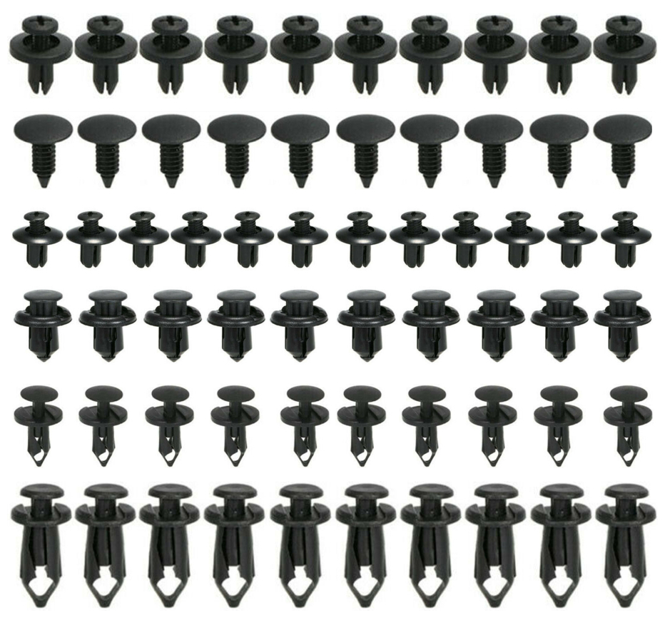Clips de fixation pour voiture, 6 tailles, 60 pièces, pour Mitsubishi Asx Lancer 10 9 Outlander Pajero Sport L200 Expo éclipse: Default Title