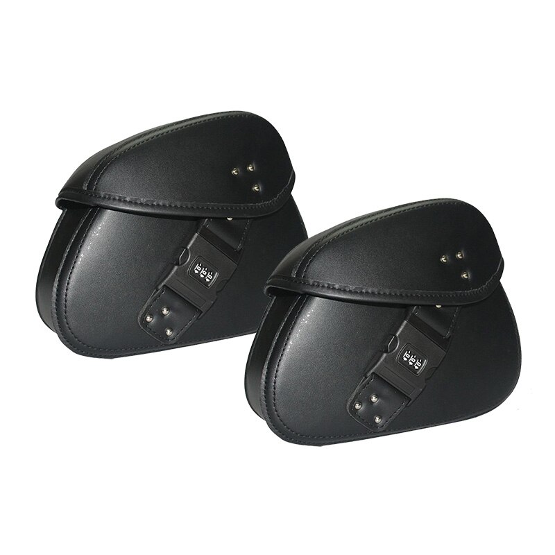 Motorcycle Waterproof Bag Motorcycle Saddle Bags Pu Leather Motorbike Side Tool Bag Out Door Luggage for Sportster XL 883 1200: A  pair