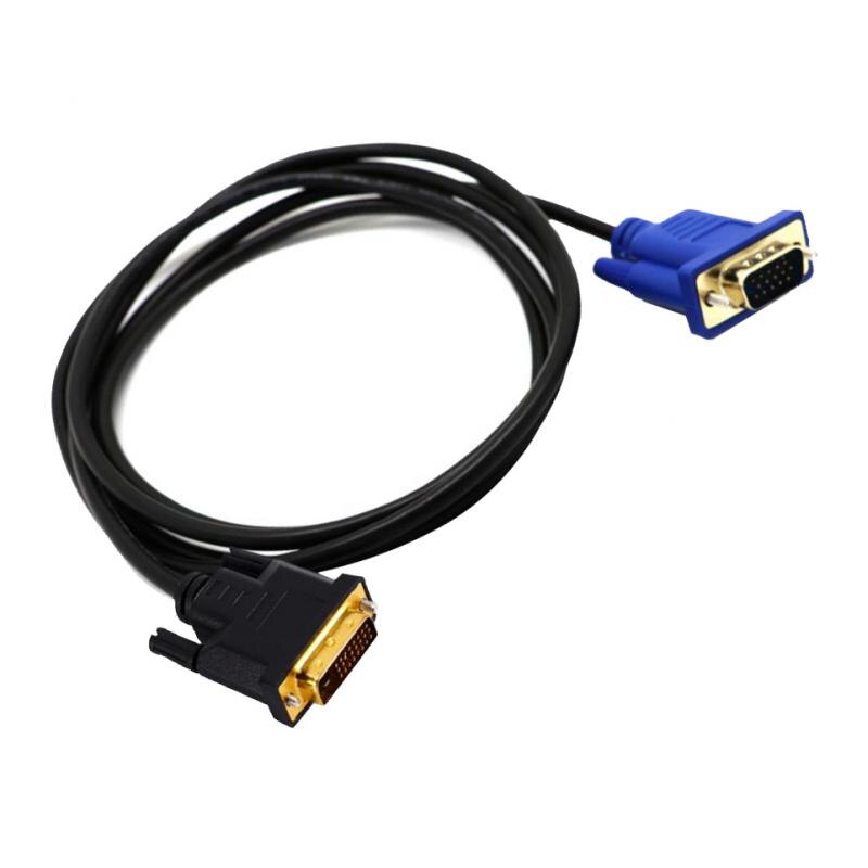 DVI-D (24+5) Male to VGA Male 15 Pin Cable Video PC Monitor Cord Adapter