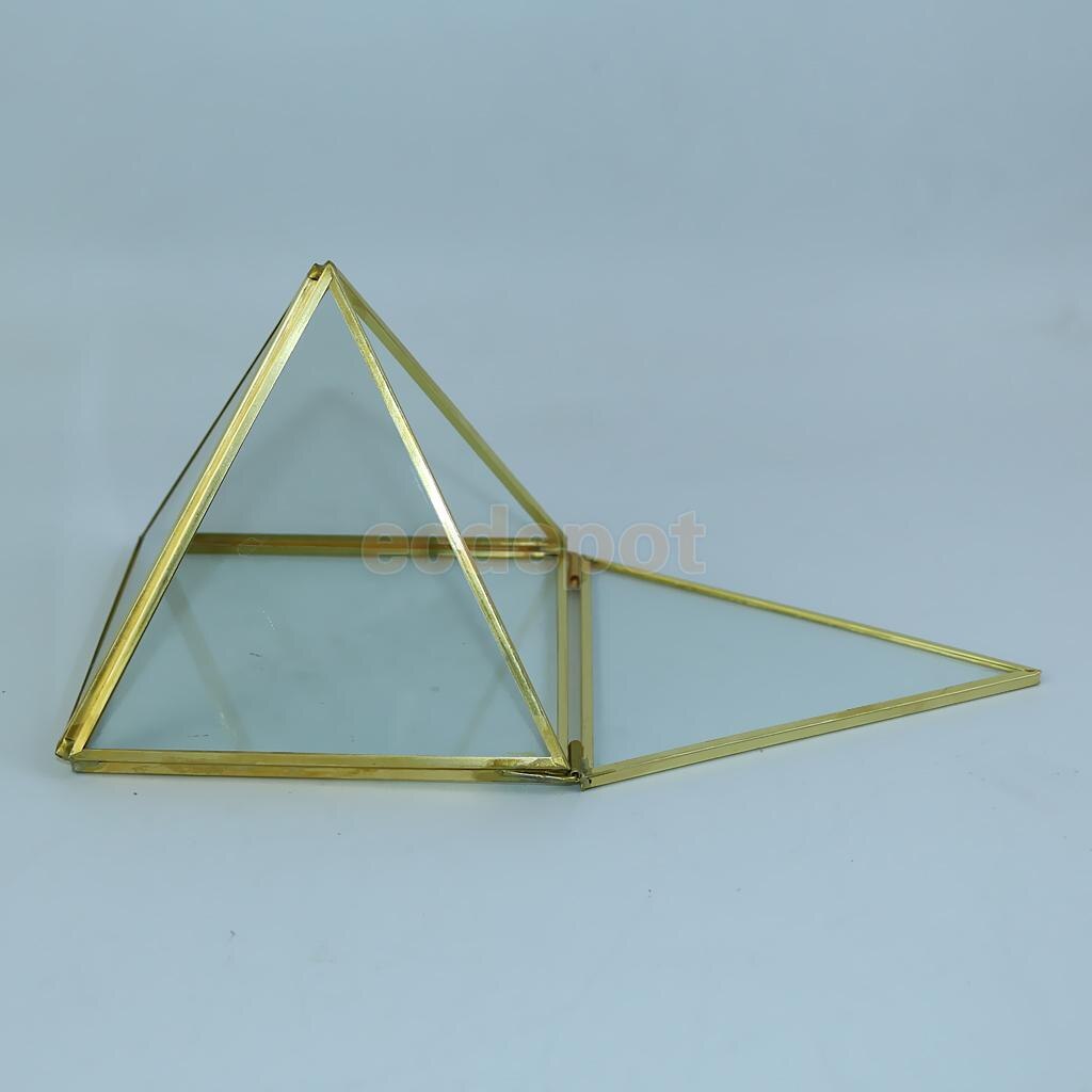 Rosa vaso de vidro geométrico irregular, recipiente de terrário para plantar suculentas, vaso de mesa, decoração de casamento para casa, escritório diy: Clear 1