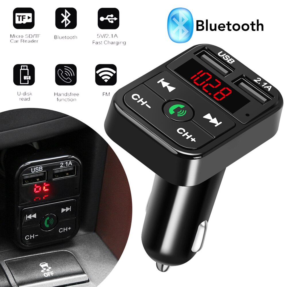 Car Bluetooth FM Transmitter LCD MP3 Player USB Charger For skoda octavia rapid fabia kodiaq octavia a7 a5 a2 octavia 3 superb