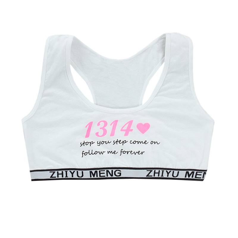 Girls Training Bras 12 Kids Soft Underwear 14 Girl Accessories Breathable 10 Children Bras for Teen Girl 8-16y Kids Tube Topic: 1314