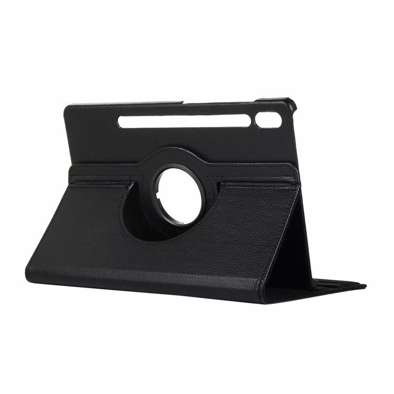 360 Rotating Case For Samsung Galaxy Tab S8 Ultra 14.6 Case SM-X900 X906 Tri-Folding Cover For Coque Galaxy S8 Ultra Tablet Kids: black
