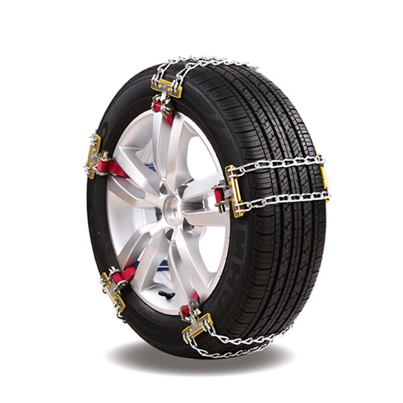 Universelt stål skridsikre hjul dæk nødkæde slidbestandigt stål bil sne kæder vejsikkerhedsværktøj