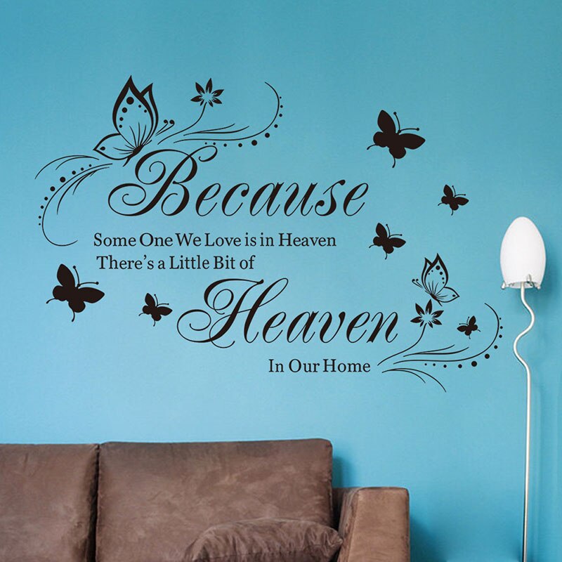 English Letter Wall Stickers Art Words Wall Decals TV Backgound Wallpaper Mural Living Room Bedroom Decoration
